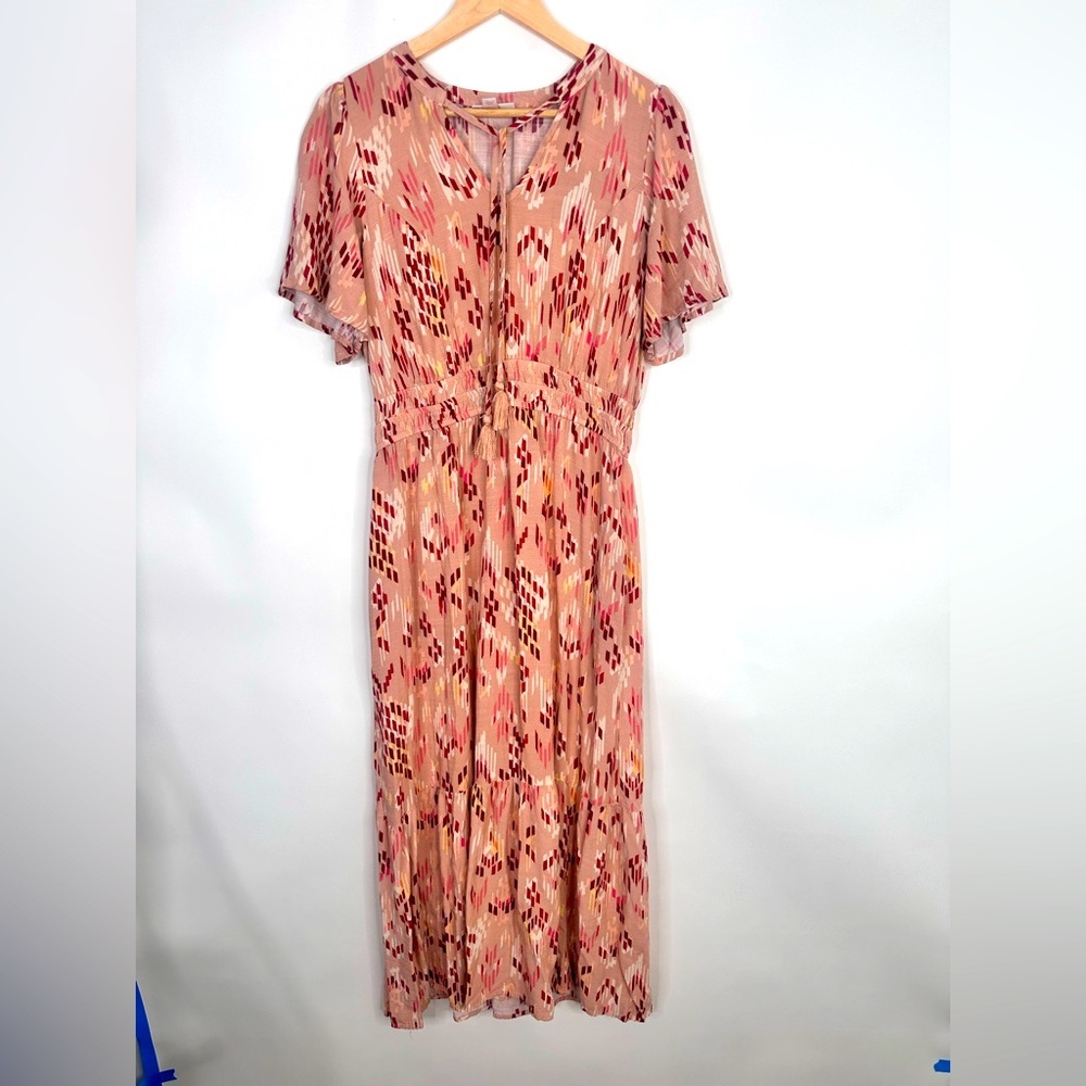 Knox Rose Pink and Red Maxi Dress